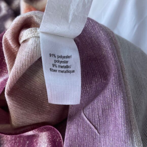 Maurices Multicolor Striped Short Sleeve Round Neck Shirt Size Large Women’s - Picture 6 of 10